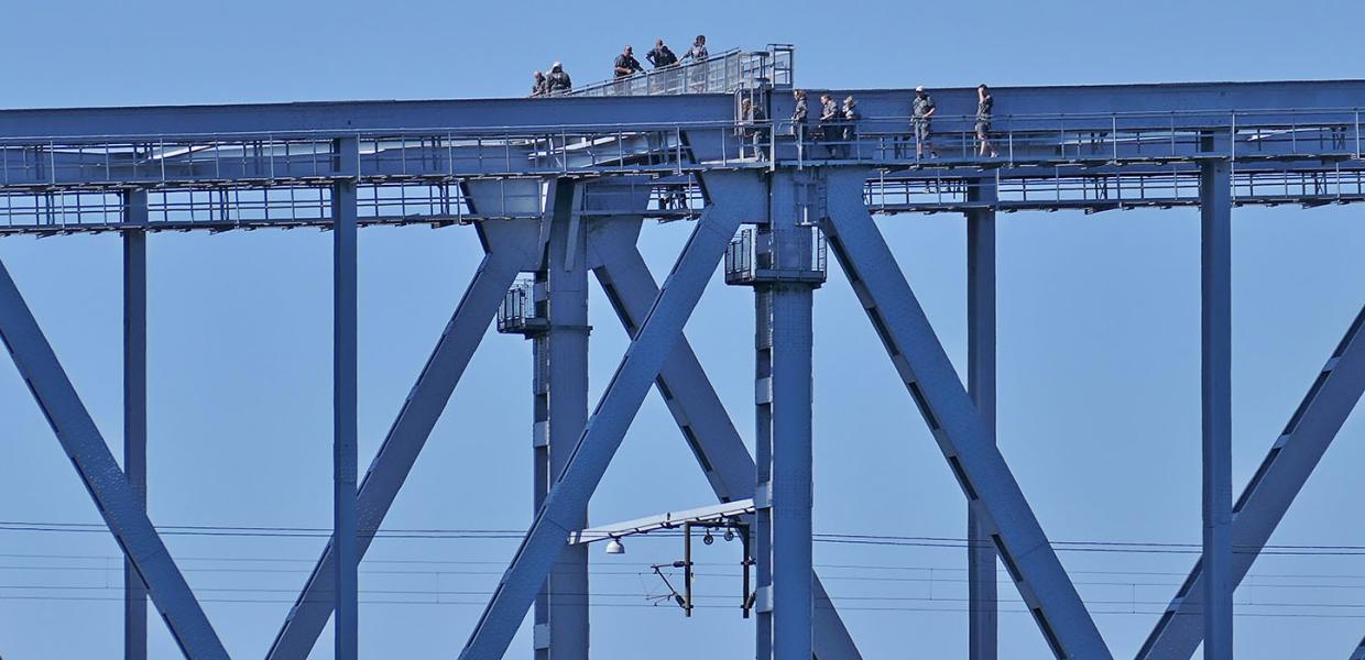 Bridgewalking 60 m over Lillebælt