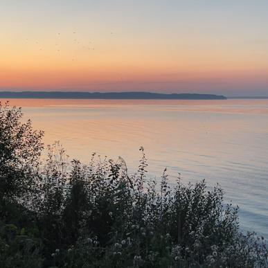 Solnedgang over Båring Vig